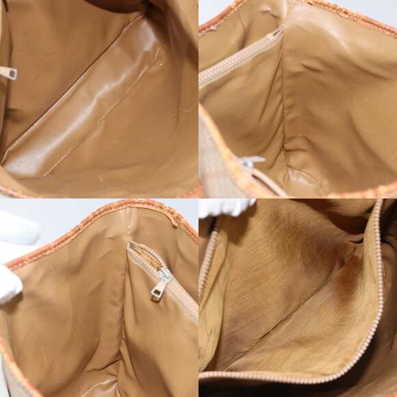 CELINE Macadam Canvas Tote Bag Pvc Beige Gold - Picture 12 of 13